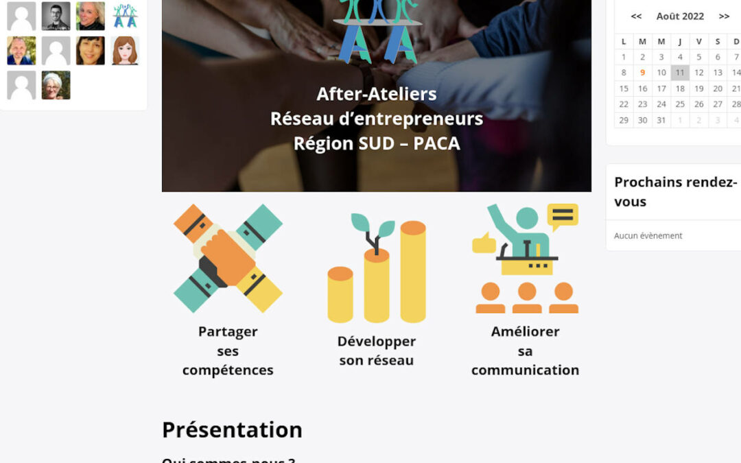 Création d’un réseau social pour l’association After-Ateliers en Provence-Alpes-Côte d’Azur